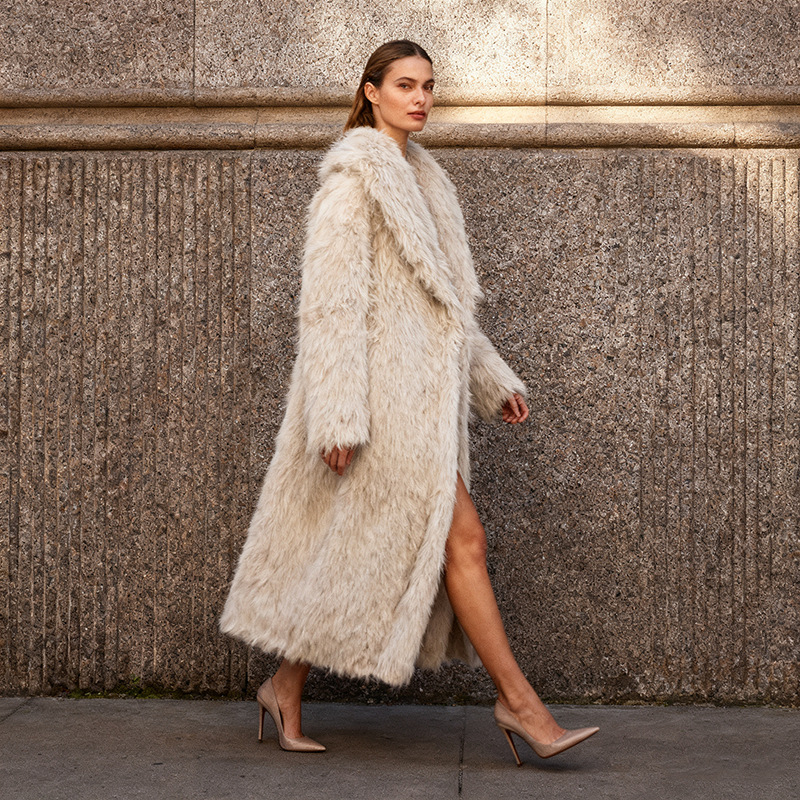 Casual temperament overcoat lazy fashion woolen coat