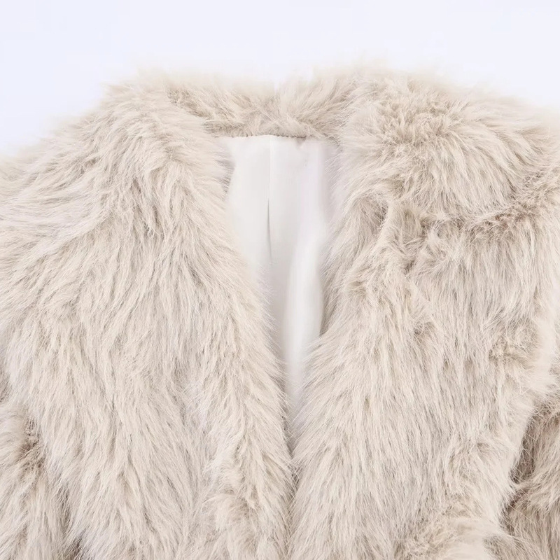 Casual temperament overcoat lazy fashion woolen coat