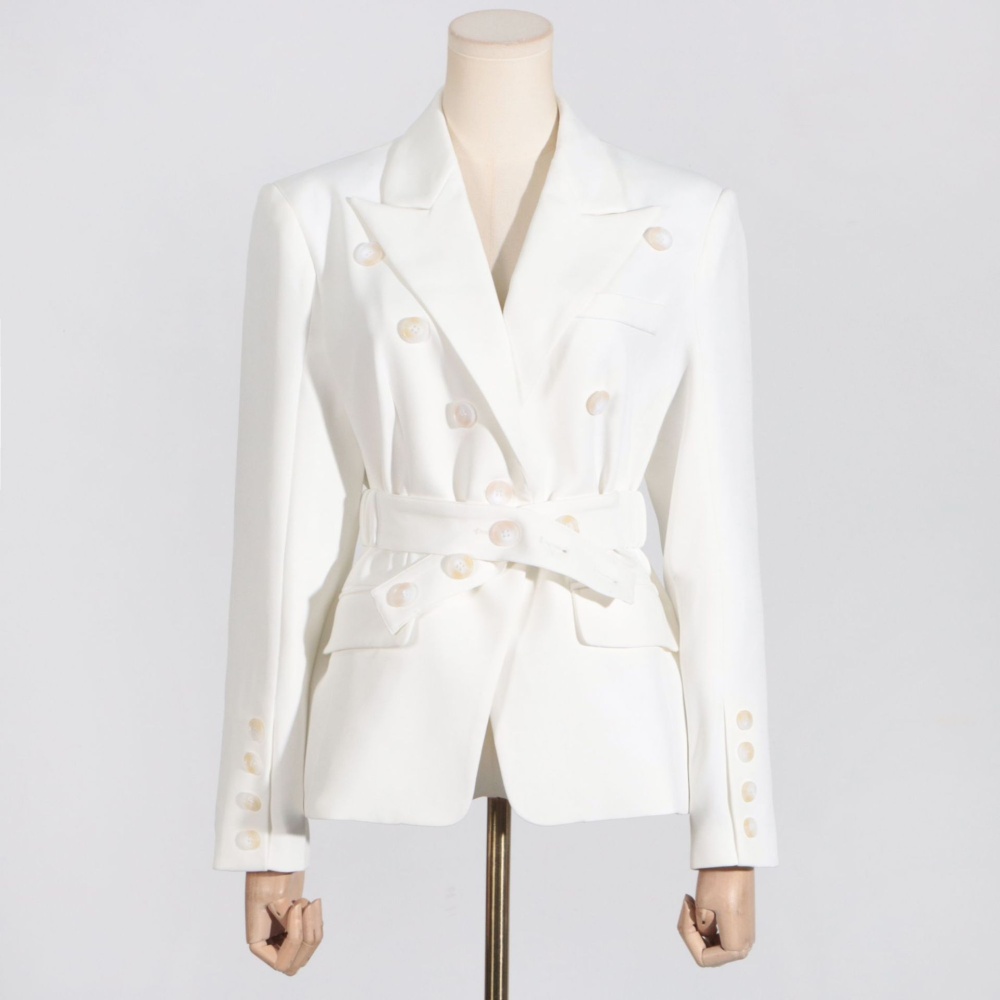 Pinched waist coat autumn business suit for women