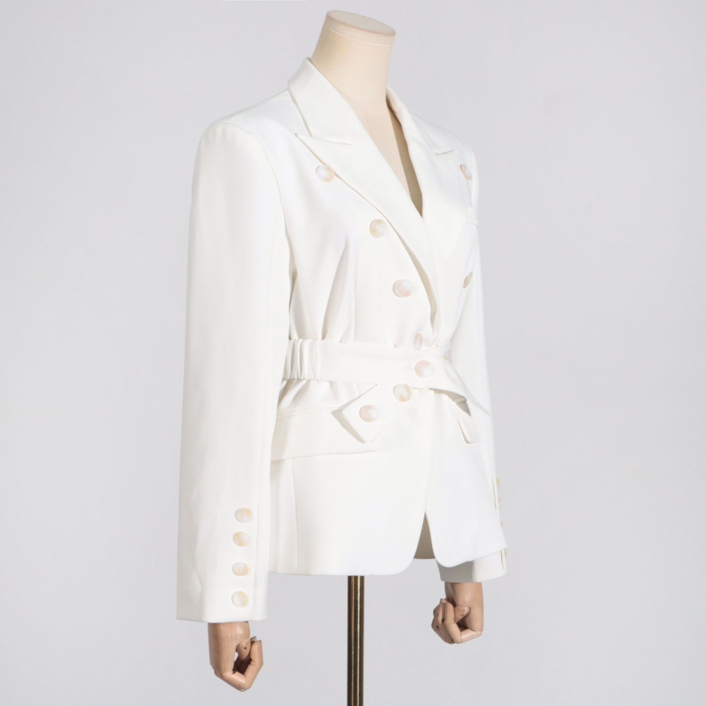 Pinched waist coat autumn business suit for women