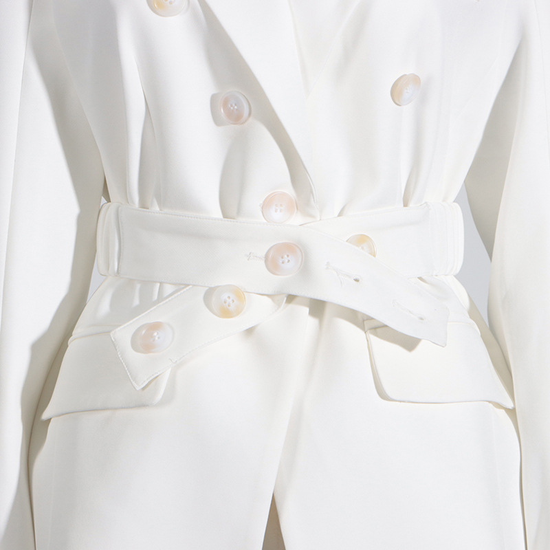 Pinched waist coat autumn business suit for women