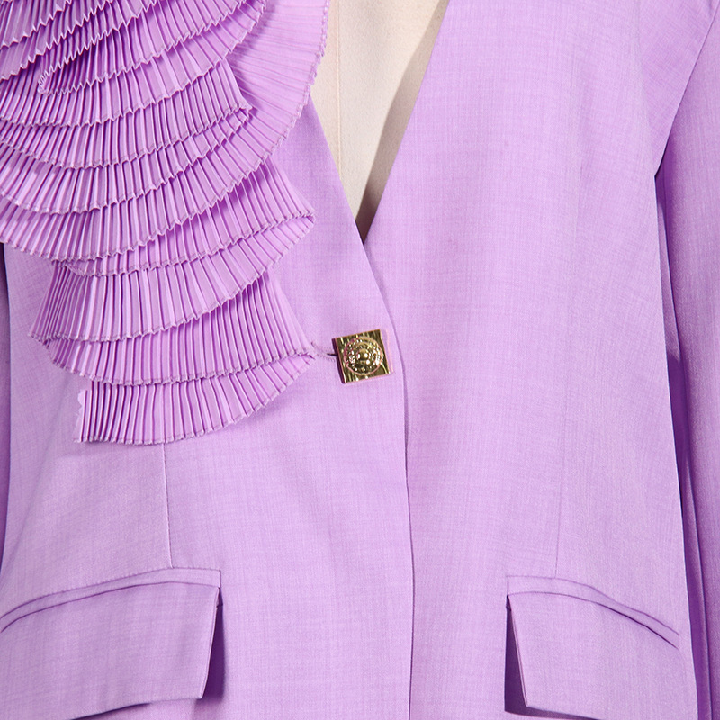 Flowers coat personality business suit for women