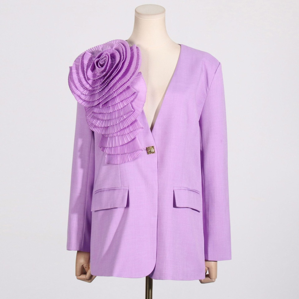 Flowers coat personality business suit for women