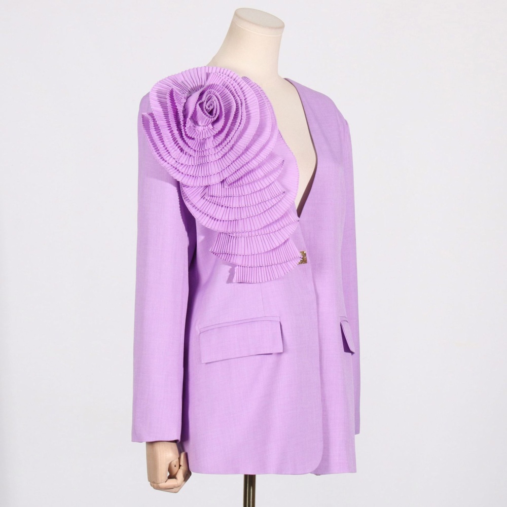 Flowers coat personality business suit for women