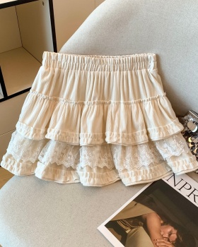 Lace maiden short skirt high waist skirt for women