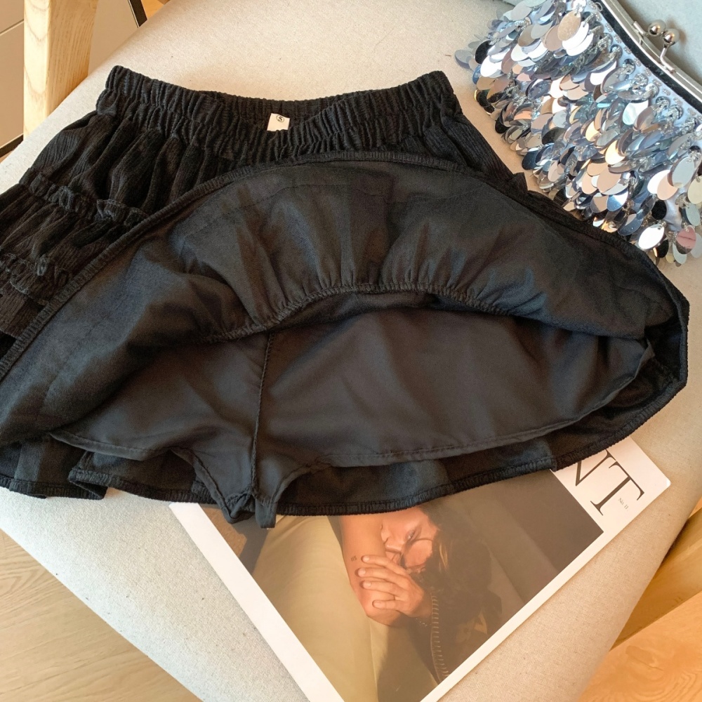 Lace maiden short skirt high waist skirt for women