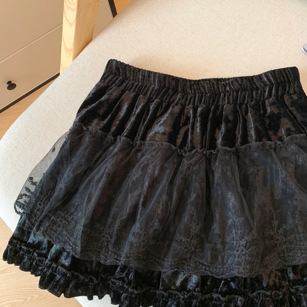 Thick and disorderly short skirt skirt for women