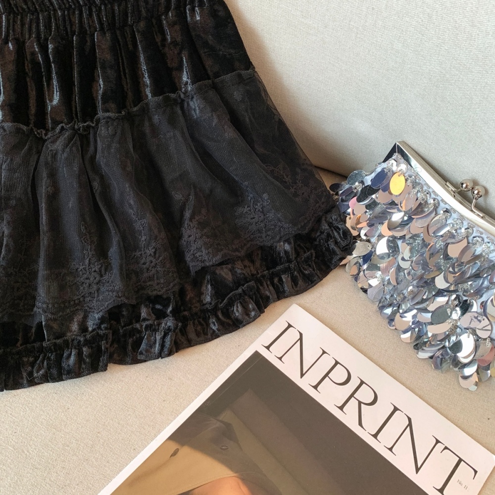 Thick and disorderly short skirt skirt for women