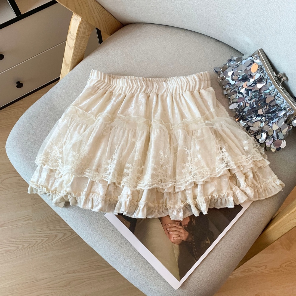 Thick and disorderly short skirt skirt for women