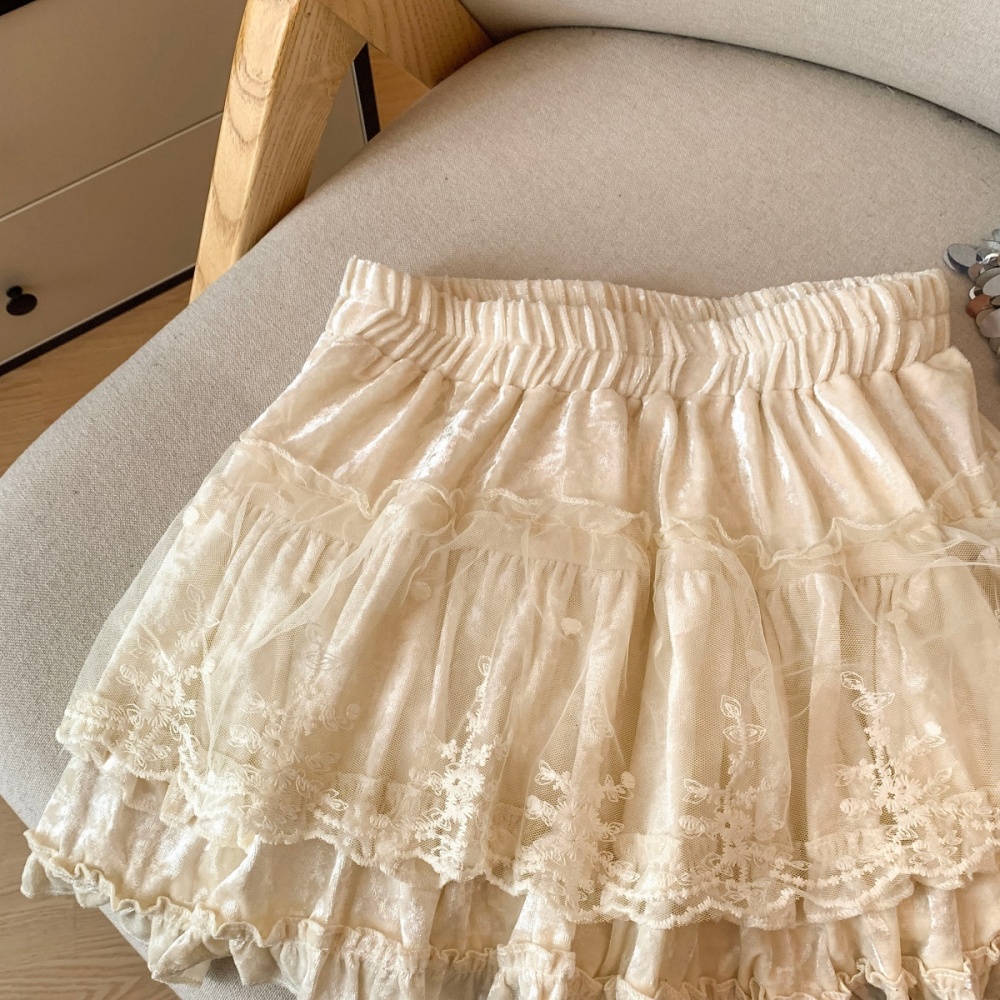 Thick and disorderly short skirt skirt for women