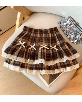 A-line short skirt bow skirt for women