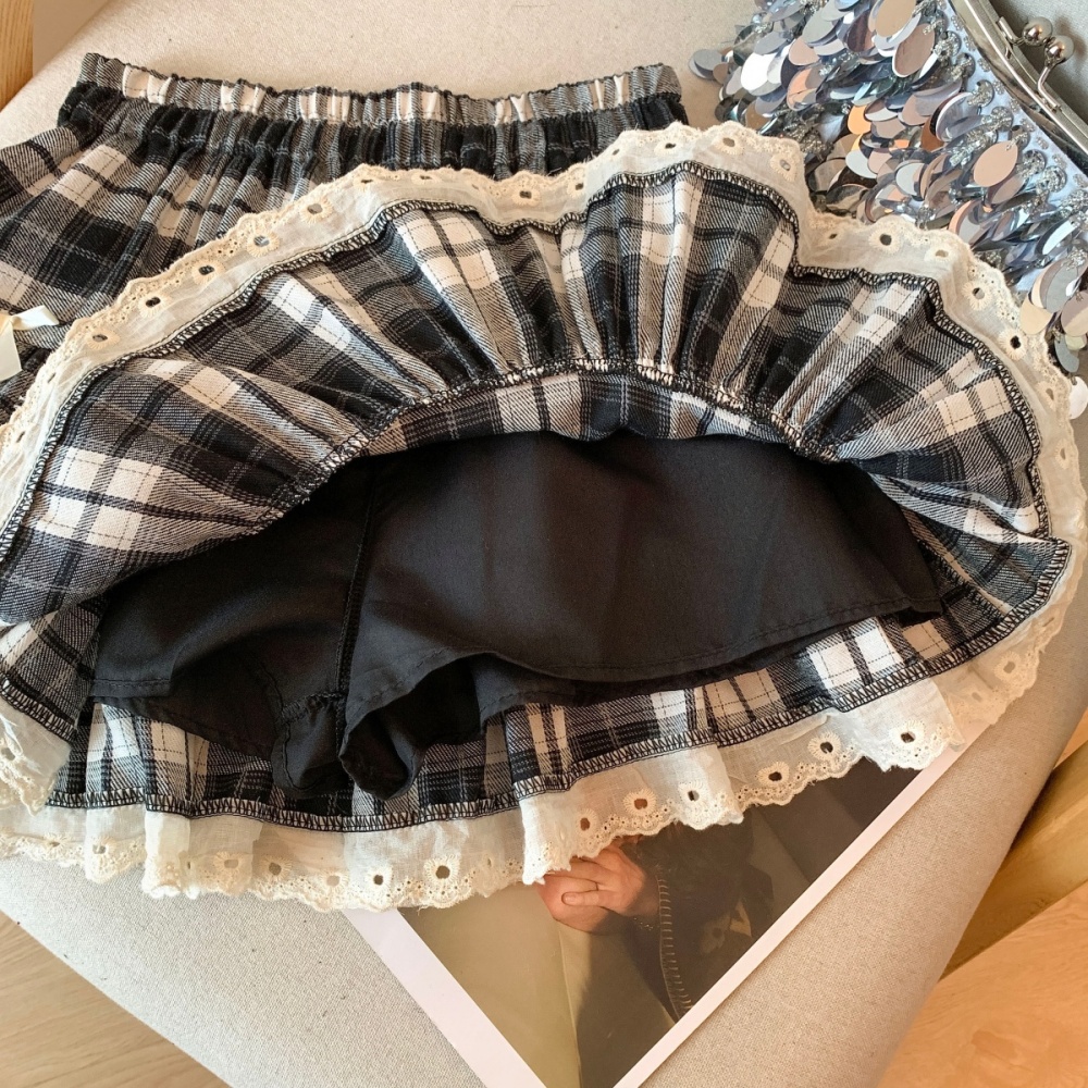 A-line short skirt bow skirt for women
