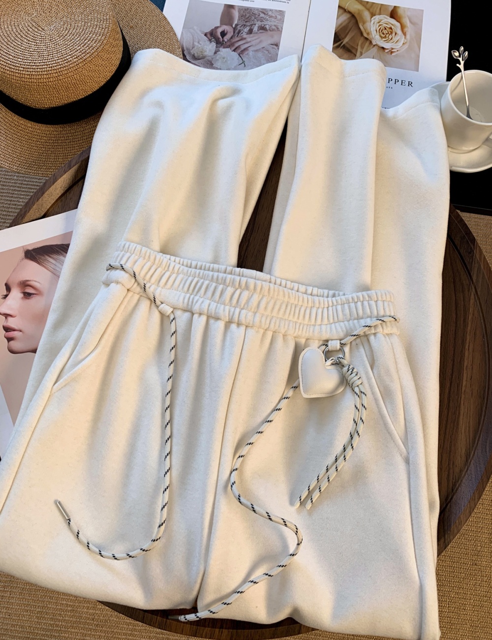 Thick sweatpants plus velvet trousers for women