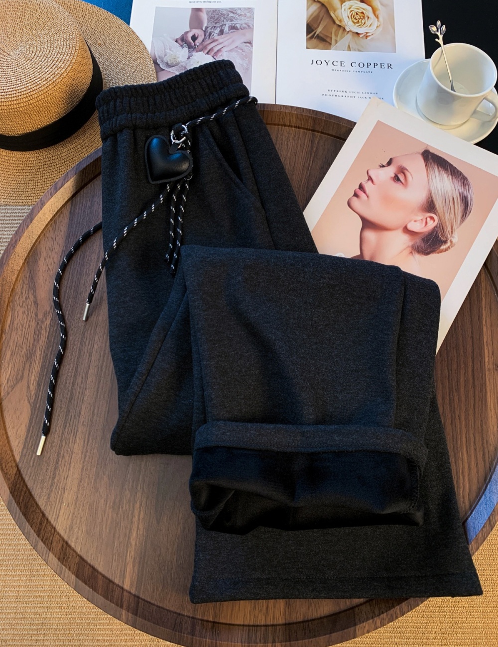 Thick sweatpants plus velvet trousers for women