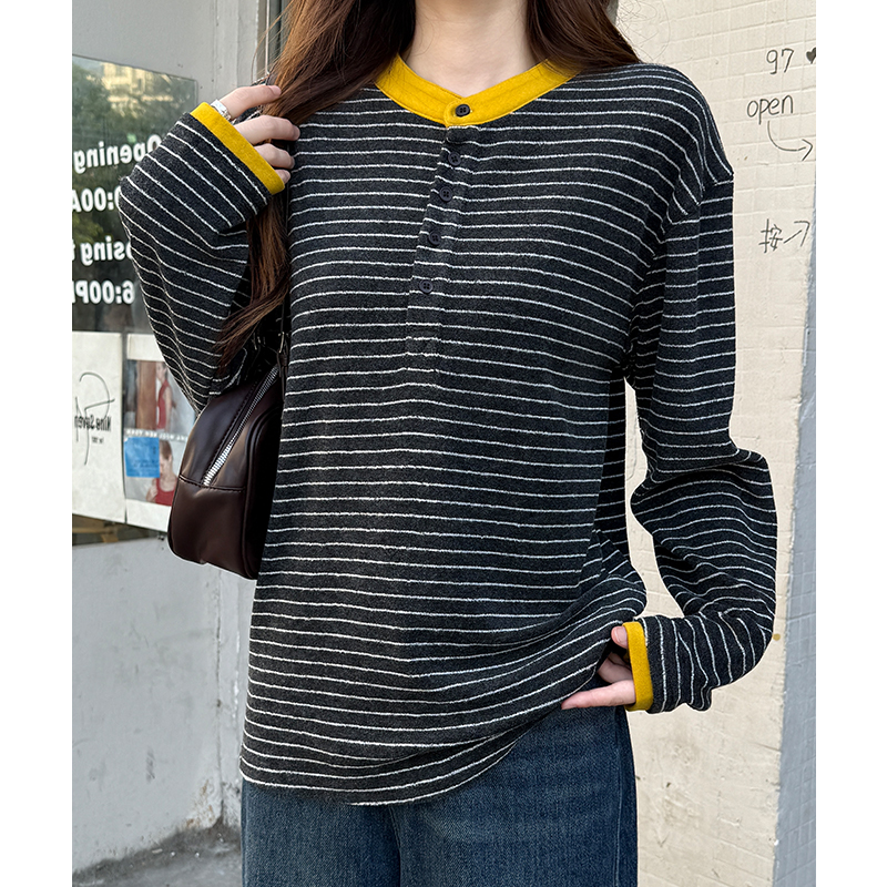 Autumn and winter bottoming shirt loose T-shirt for women