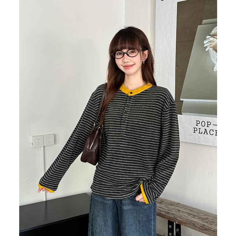 Autumn and winter bottoming shirt loose T-shirt for women