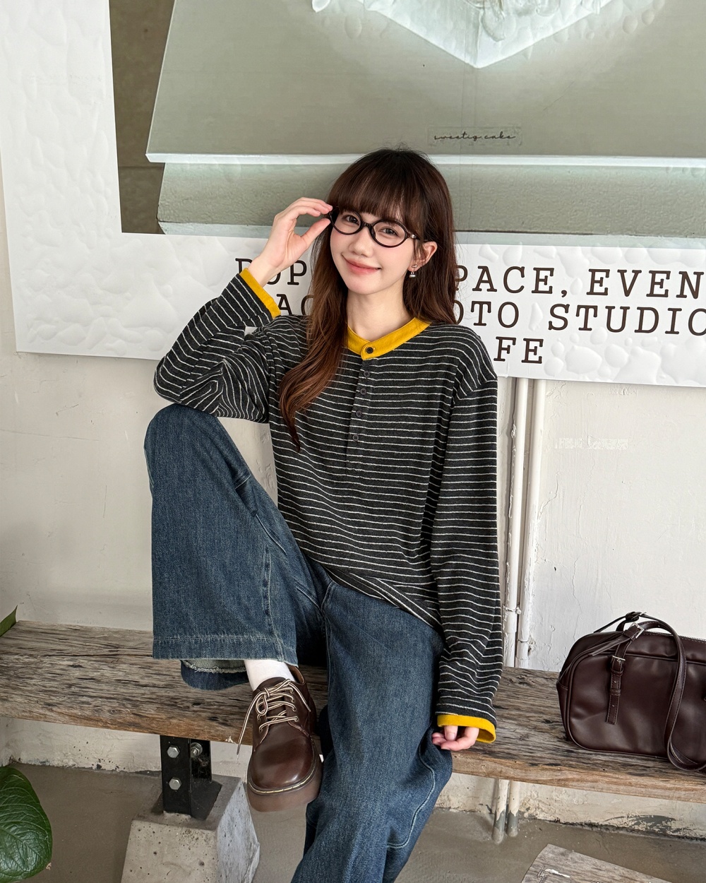 Autumn and winter bottoming shirt loose T-shirt for women