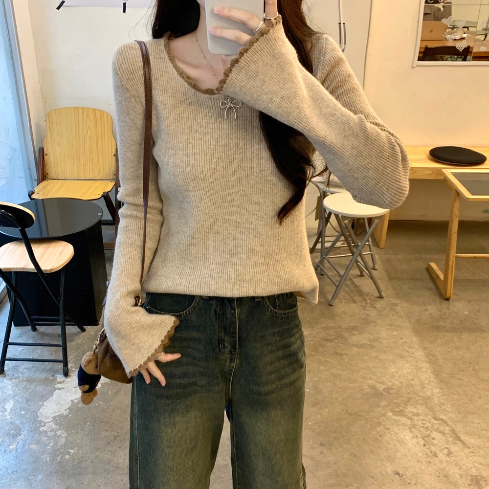 Autumn and winter tops bottoming shirt for women