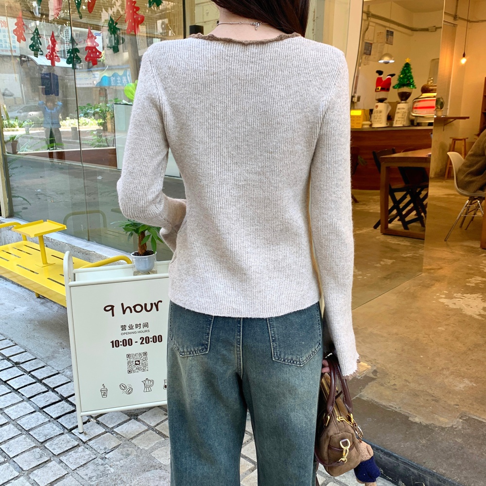 Autumn and winter tops bottoming shirt for women