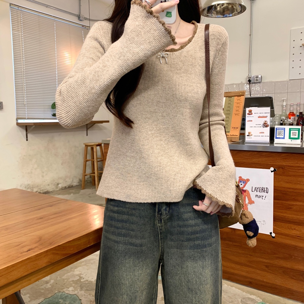 Autumn and winter tops bottoming shirt for women