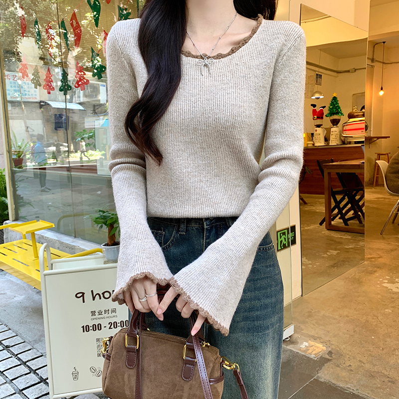 Autumn and winter tops bottoming shirt for women