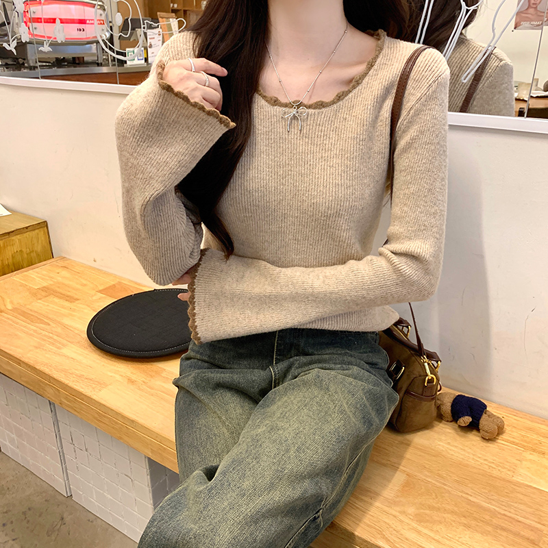 Autumn and winter tops bottoming shirt for women
