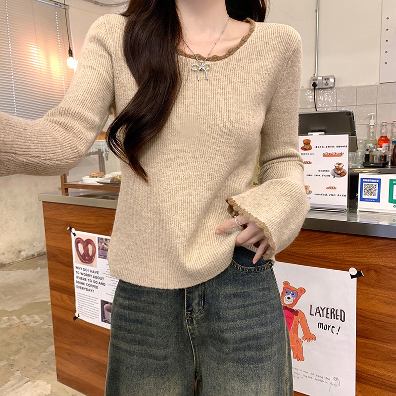 Autumn and winter tops bottoming shirt for women