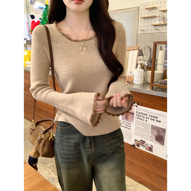 Autumn and winter tops bottoming shirt for women