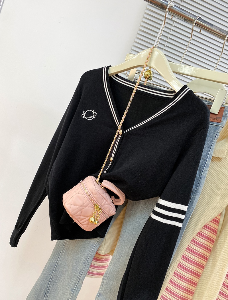 Thermal long sleeve tops autumn and winter cardigan
