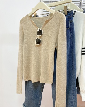 Korean style tops thermal sweater for women