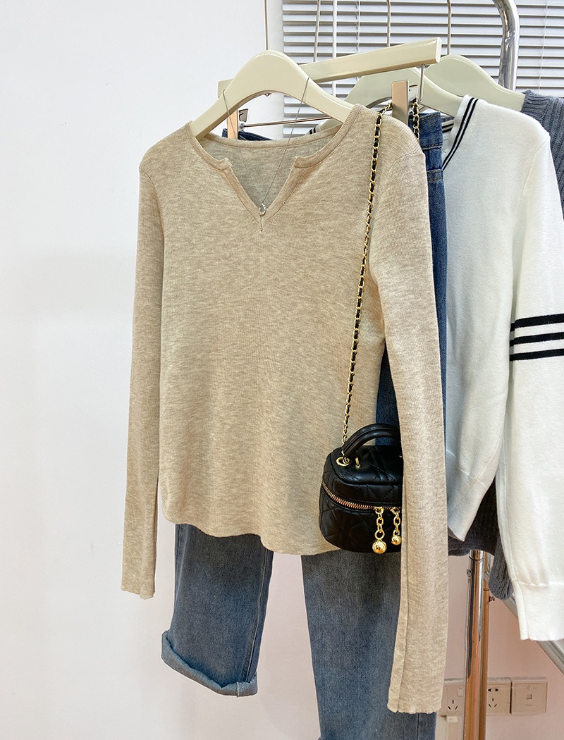 Korean style tops thermal sweater for women