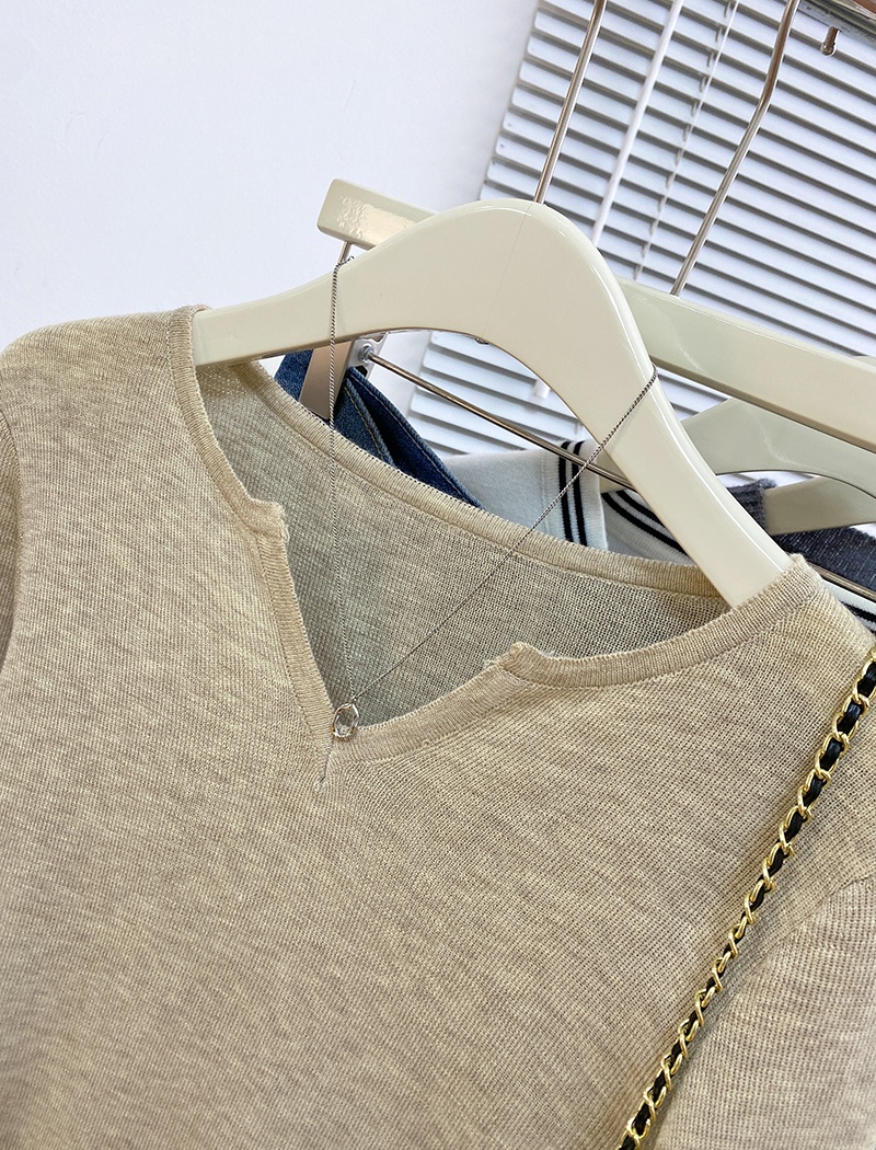 Korean style tops thermal sweater for women