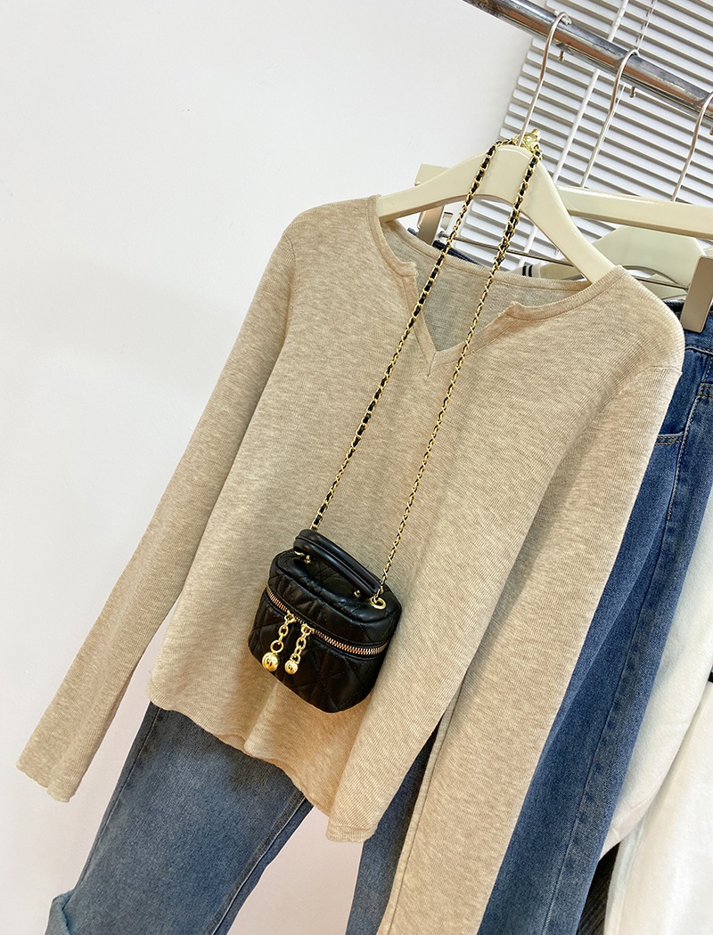 Korean style tops thermal sweater for women