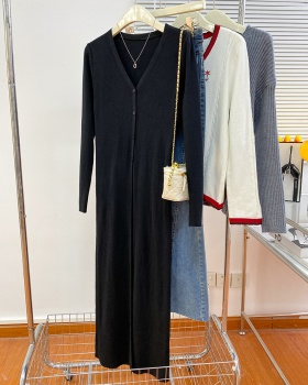 Long sweater autumn and winter tops for women