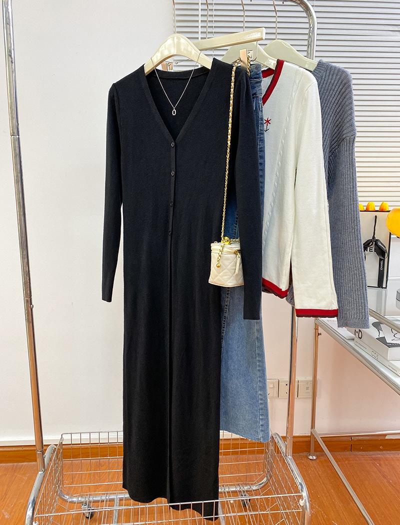 Long sweater autumn and winter tops for women