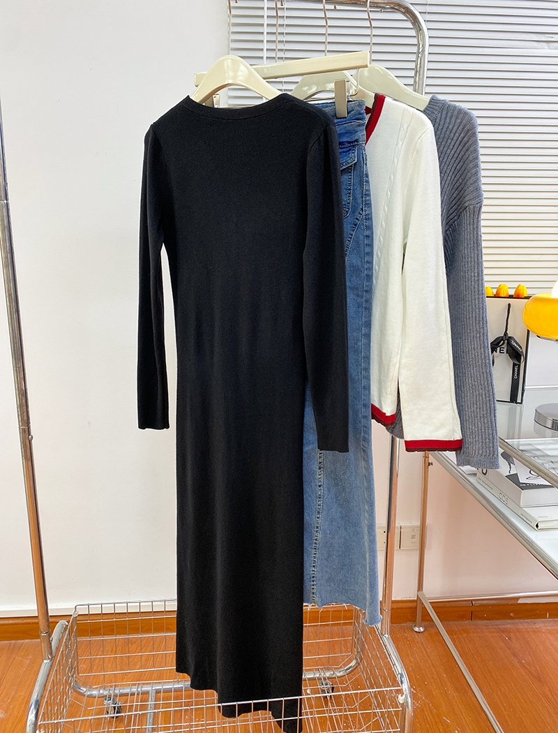 Long sweater autumn and winter tops for women