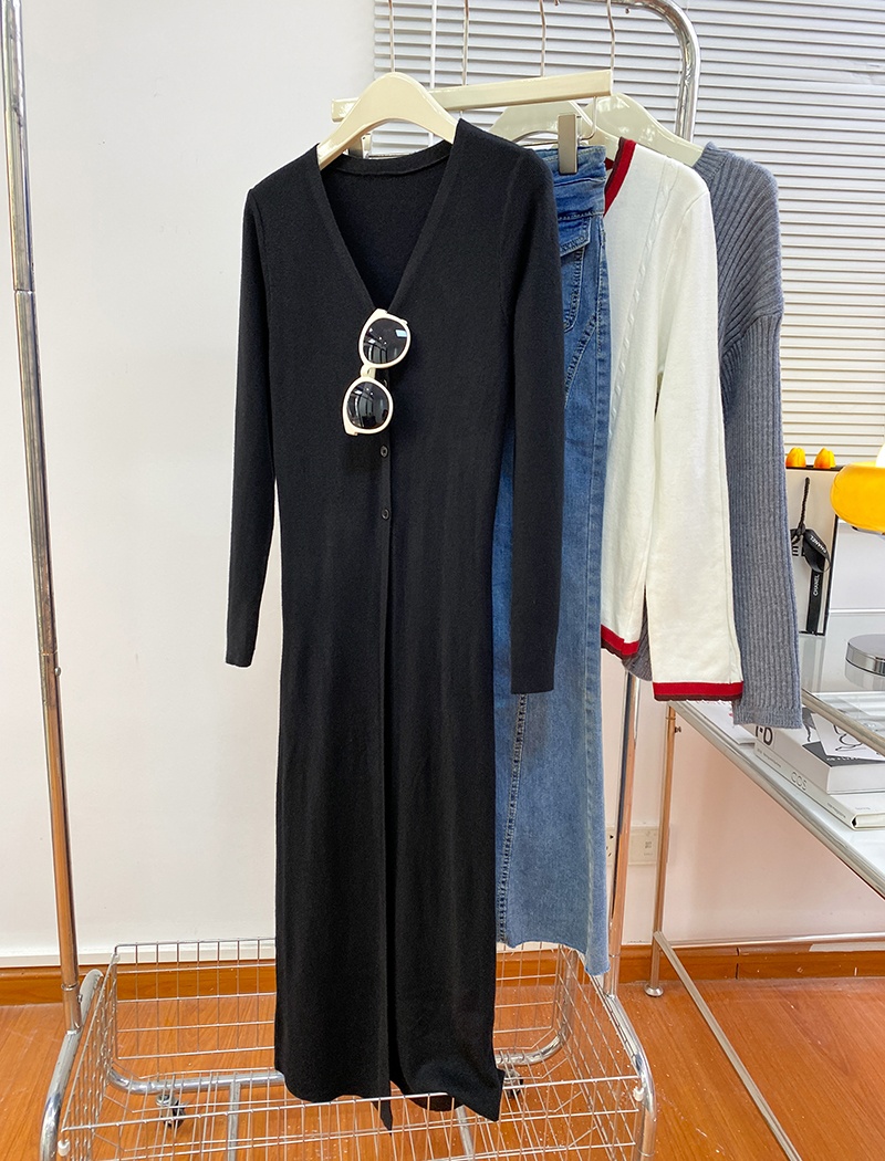 Long sweater autumn and winter tops for women