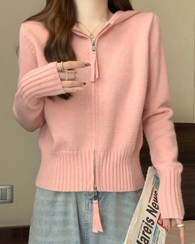 Long sleeve cardigan autumn and winter tops for women