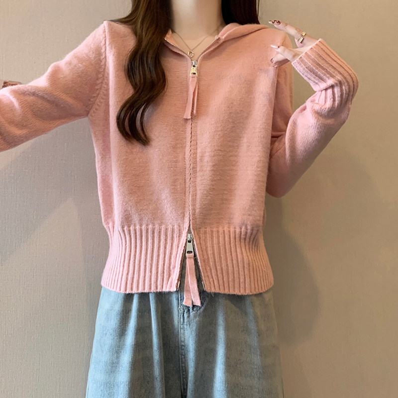 Long sleeve cardigan autumn and winter tops for women