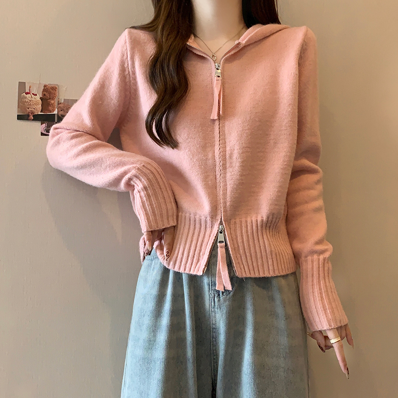 Long sleeve cardigan autumn and winter tops for women