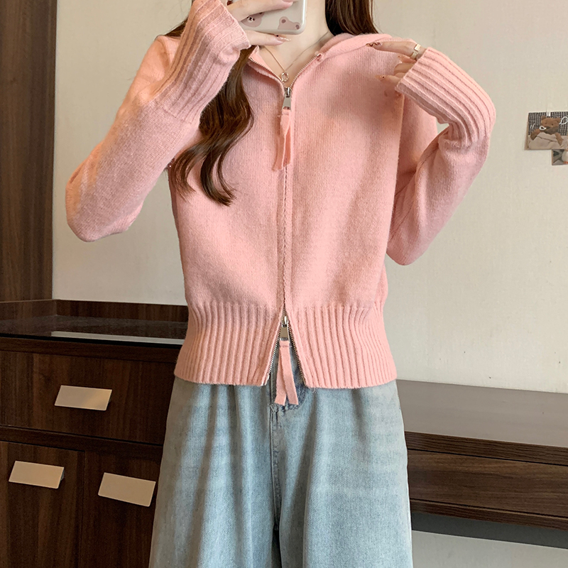 Long sleeve cardigan autumn and winter tops for women
