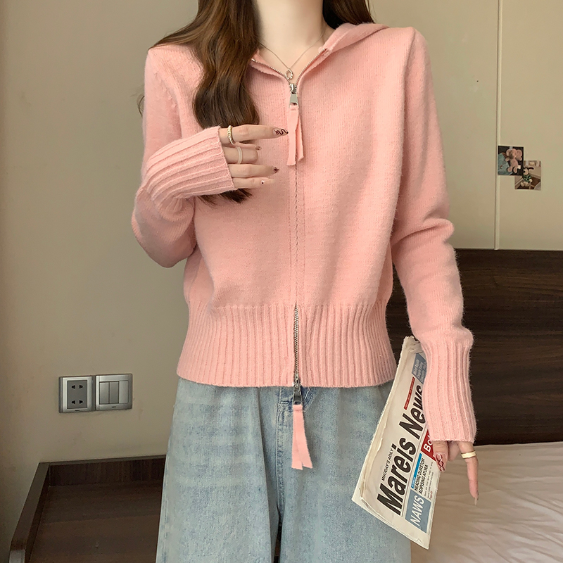 Long sleeve cardigan autumn and winter tops for women