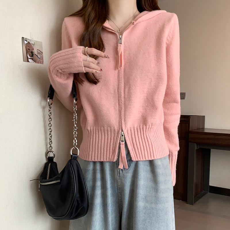 Long sleeve cardigan autumn and winter tops for women
