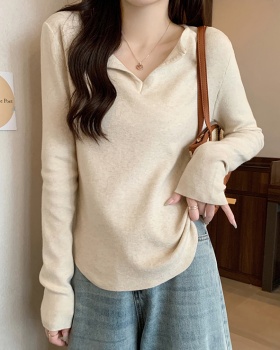 Thermal bottoming shirt Korean style tops for women