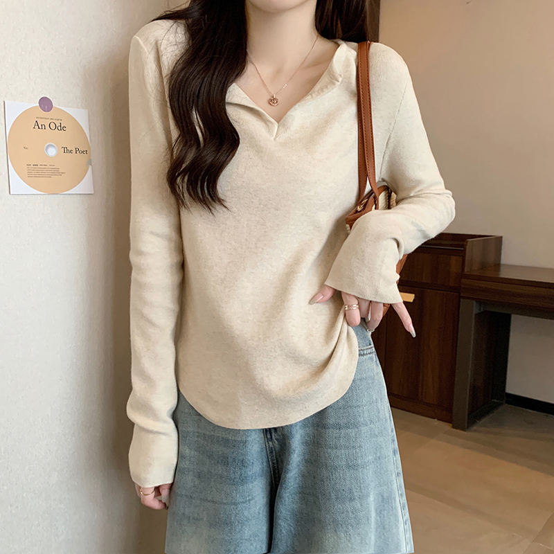 Thermal bottoming shirt Korean style tops for women