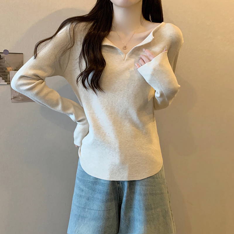 Thermal bottoming shirt Korean style tops for women