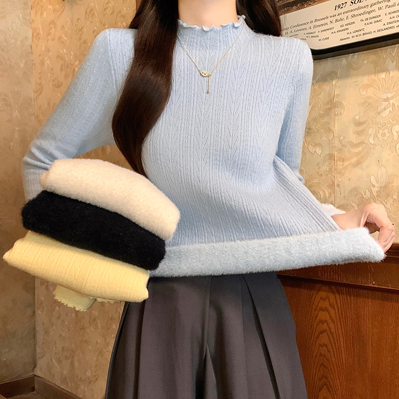 Thick bottoming shirt long sleeve T-shirt for women