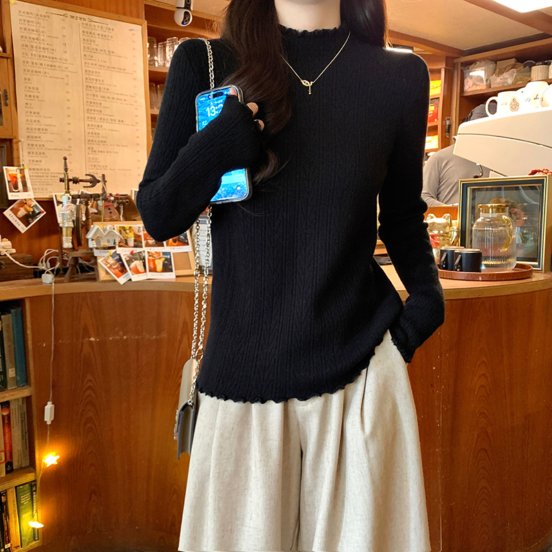 Thick bottoming shirt long sleeve T-shirt for women