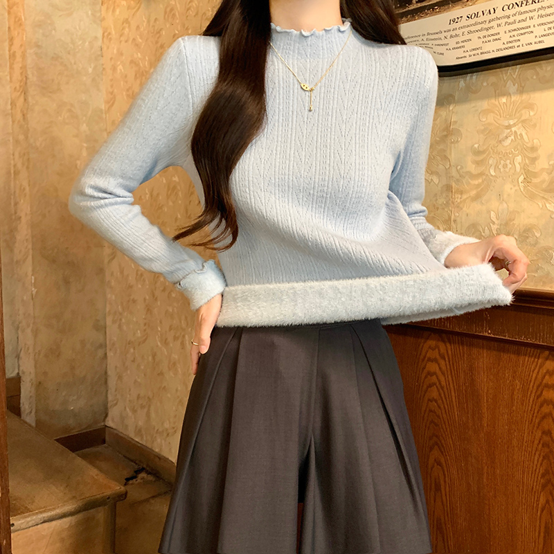 Thick bottoming shirt long sleeve T-shirt for women