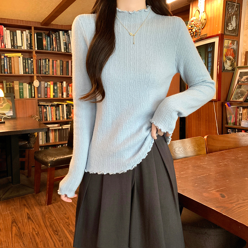 Thick bottoming shirt long sleeve T-shirt for women